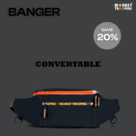 Banger Convertible Backpack | Black
