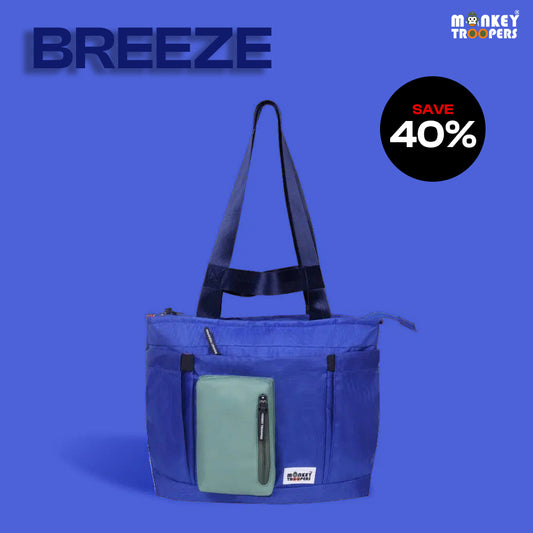 Breeze Laptop Tote Bag | Blue