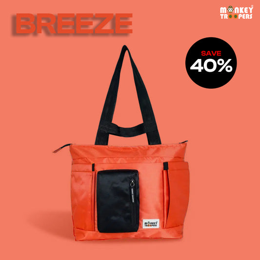 Breeze Laptop Tote Bag | Orange