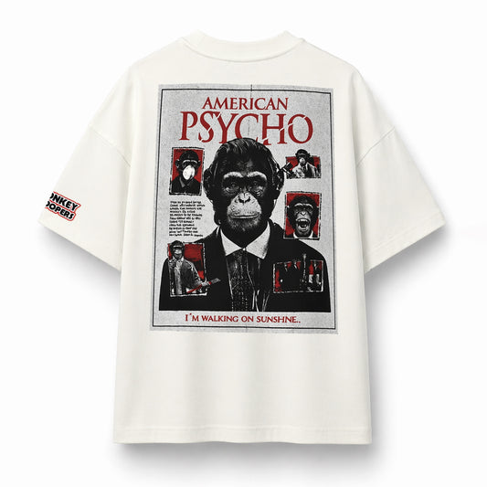 PSYCHO MONKEY Oversized T-Shirt | Off-White
