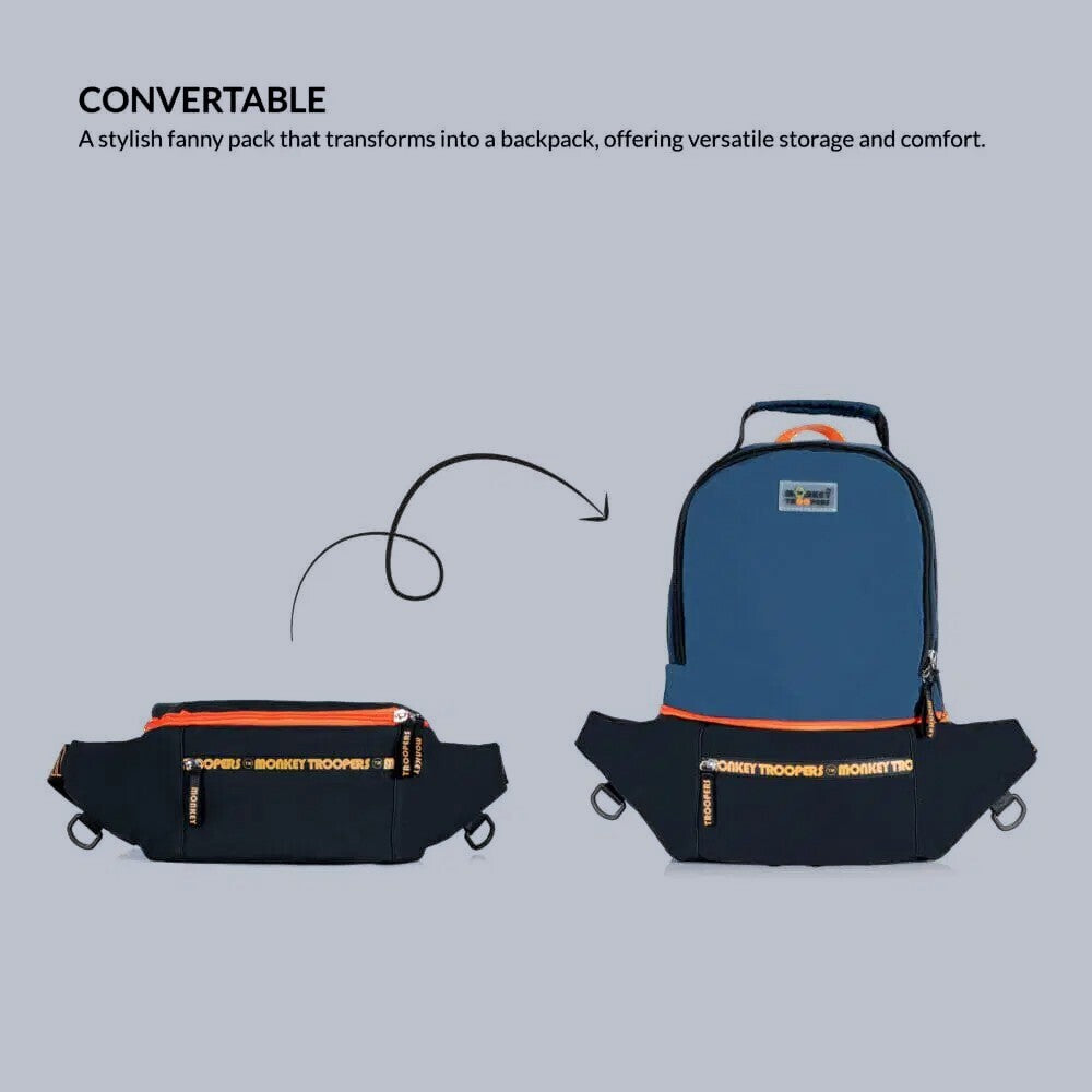 Banger Convertible Backpack | Black-Navy