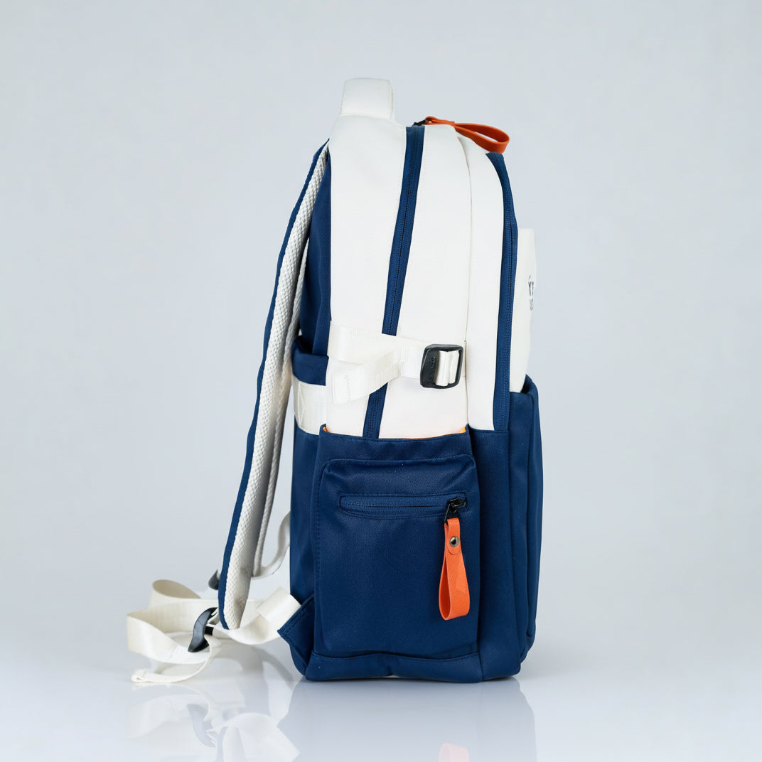 Bouje Laptop Backpack-Your Everyday Adventure | White-Navy