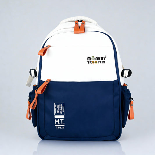 Bouje Laptop Backpack-Your Everyday Adventure | White-Navy