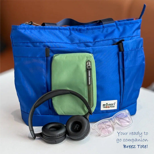 Breeze Laptop Tote Bag | Blue-Green