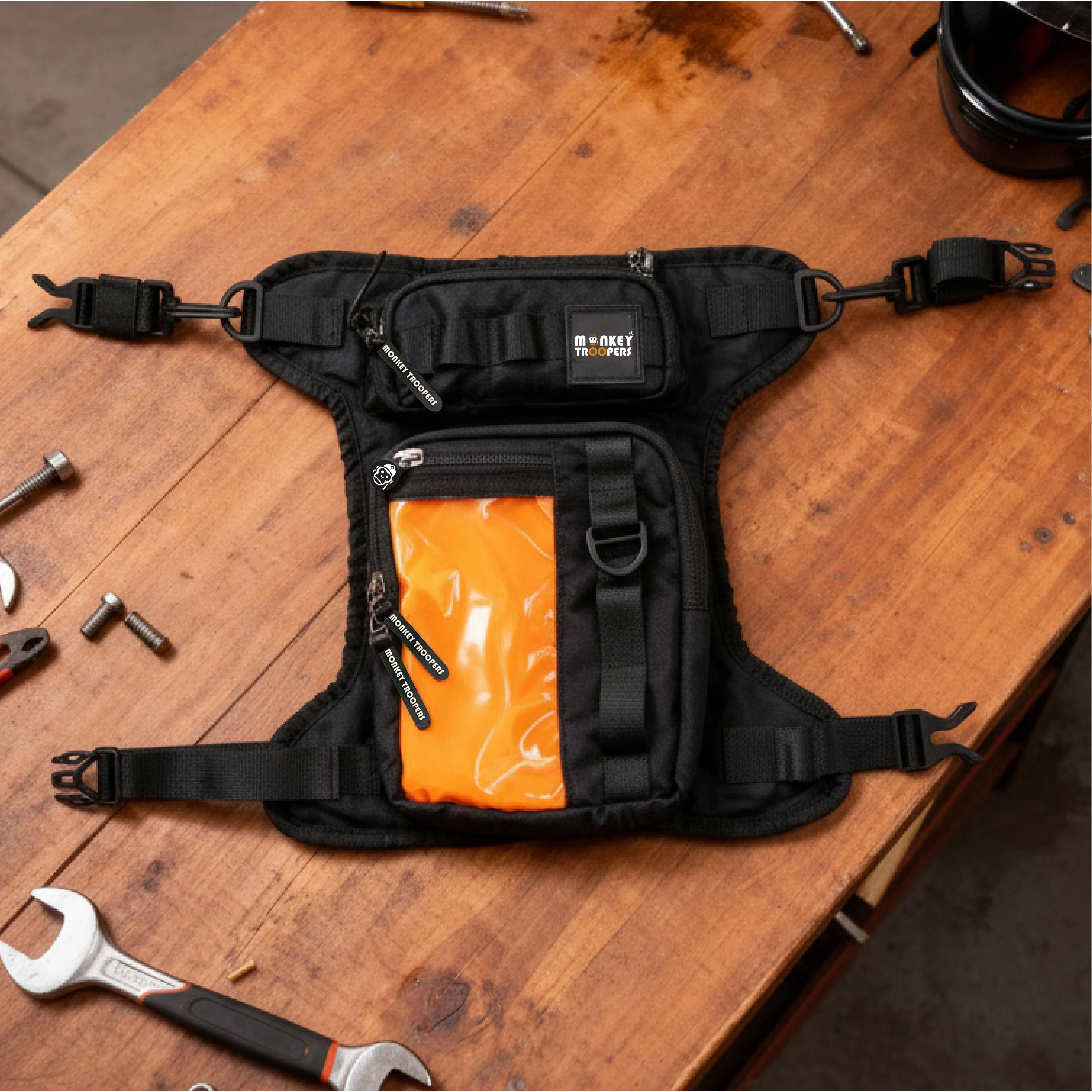 DRIFT-Thigh Bag-Black-Camo