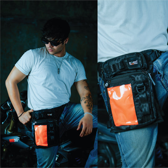 DRIFT-Thigh Bag-Black-Camo