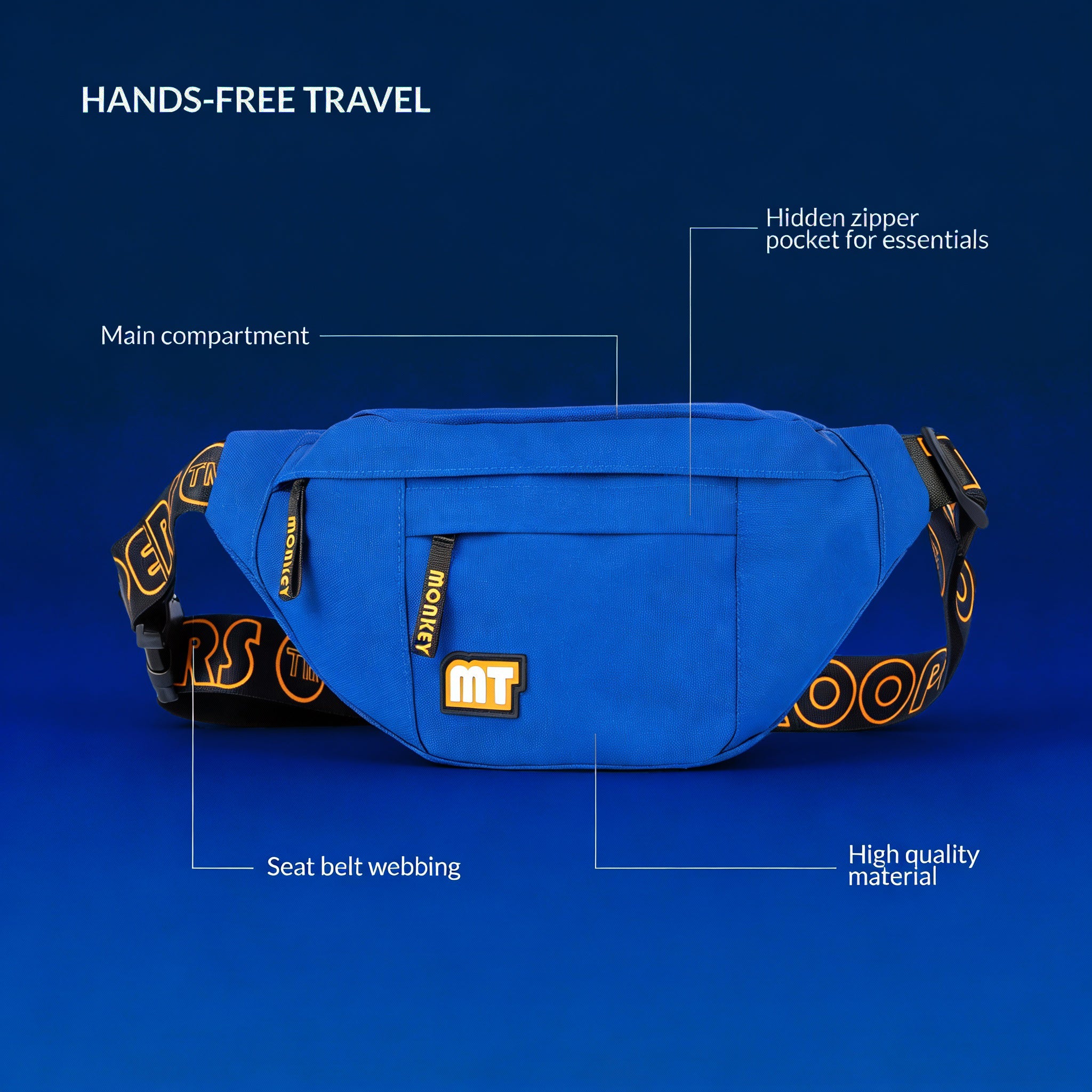 Dank Fanny Pack – Stylish and Versatile | Blue