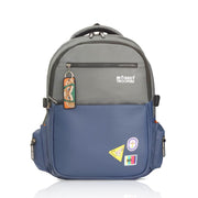 Glitch Laptop Backpack| Navy Blue-Grey Monkey Troopers
