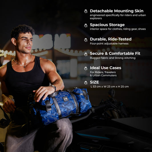 ROAM Duffle Bag | Blue Camo