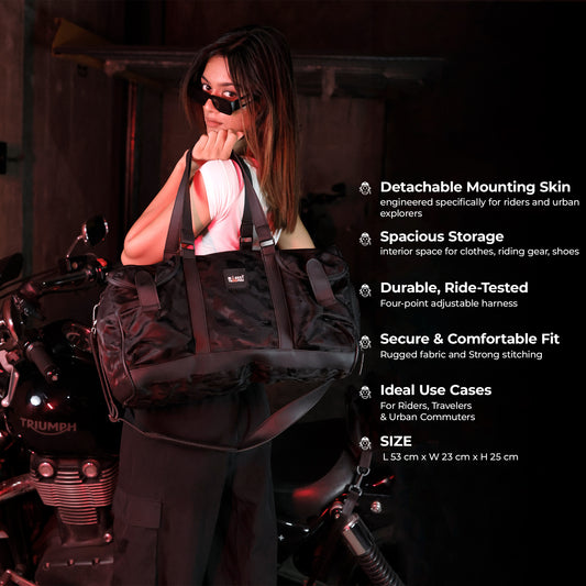 ROAM Duffle Bag | Black Camo