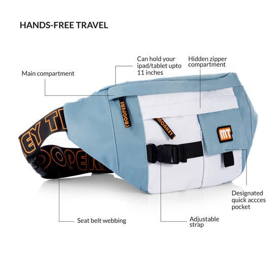 Savage Fanny Pack | Blue-White