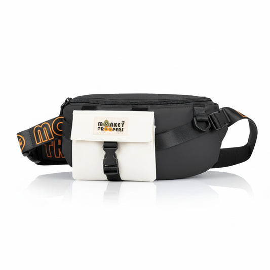 Vibe Fanny Pack- Daily Use Waist Bag | Black-White