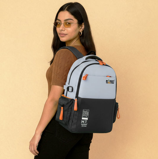 Bouje Laptop Backpack | Black-Grey