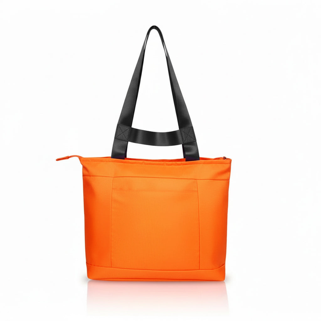 Breeze Laptop Tote Bag | Orange-Black