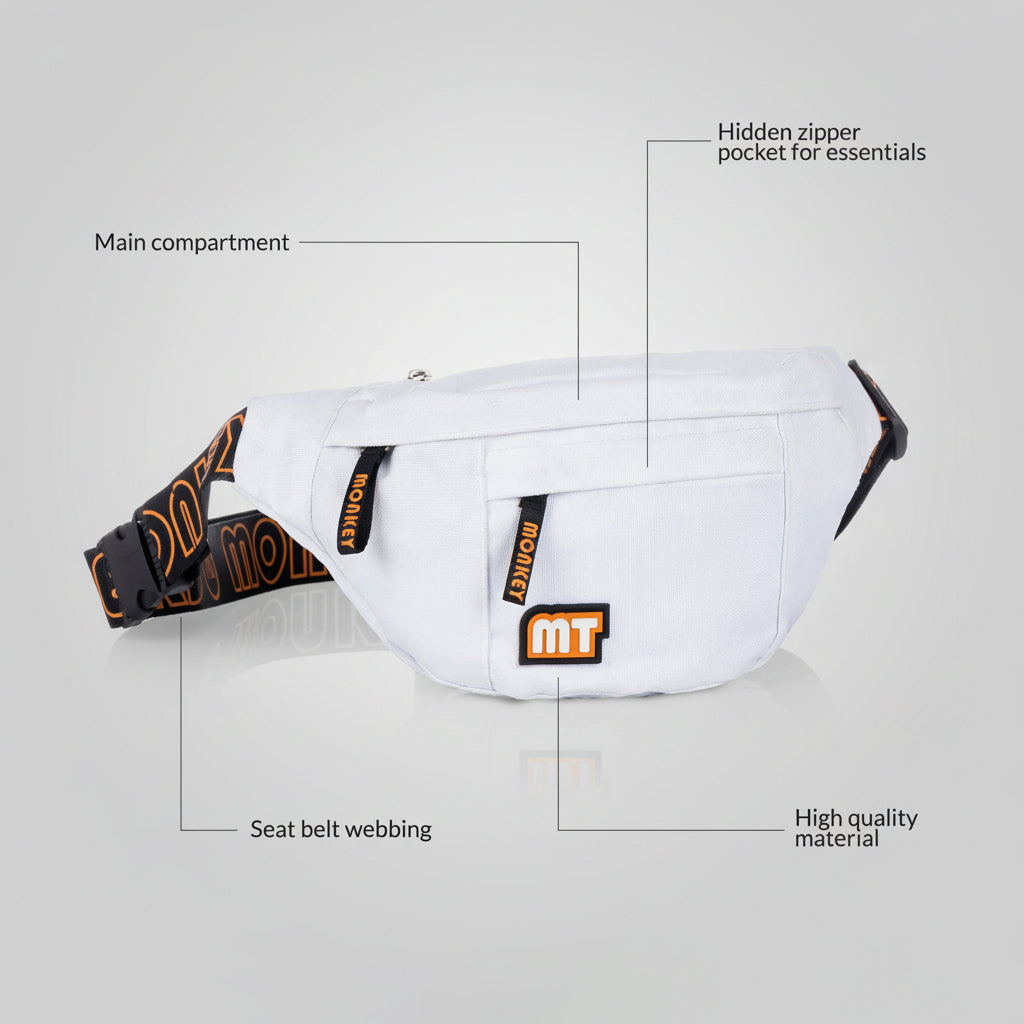 Dank Fanny Pack – Stylish and Versatile | White