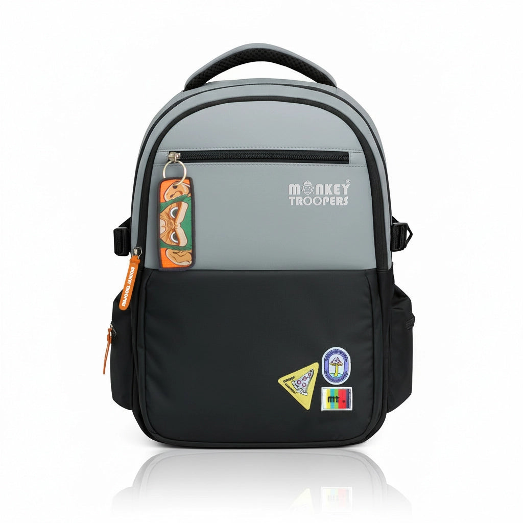 Glitch Laptop Backpack| Black-Grey