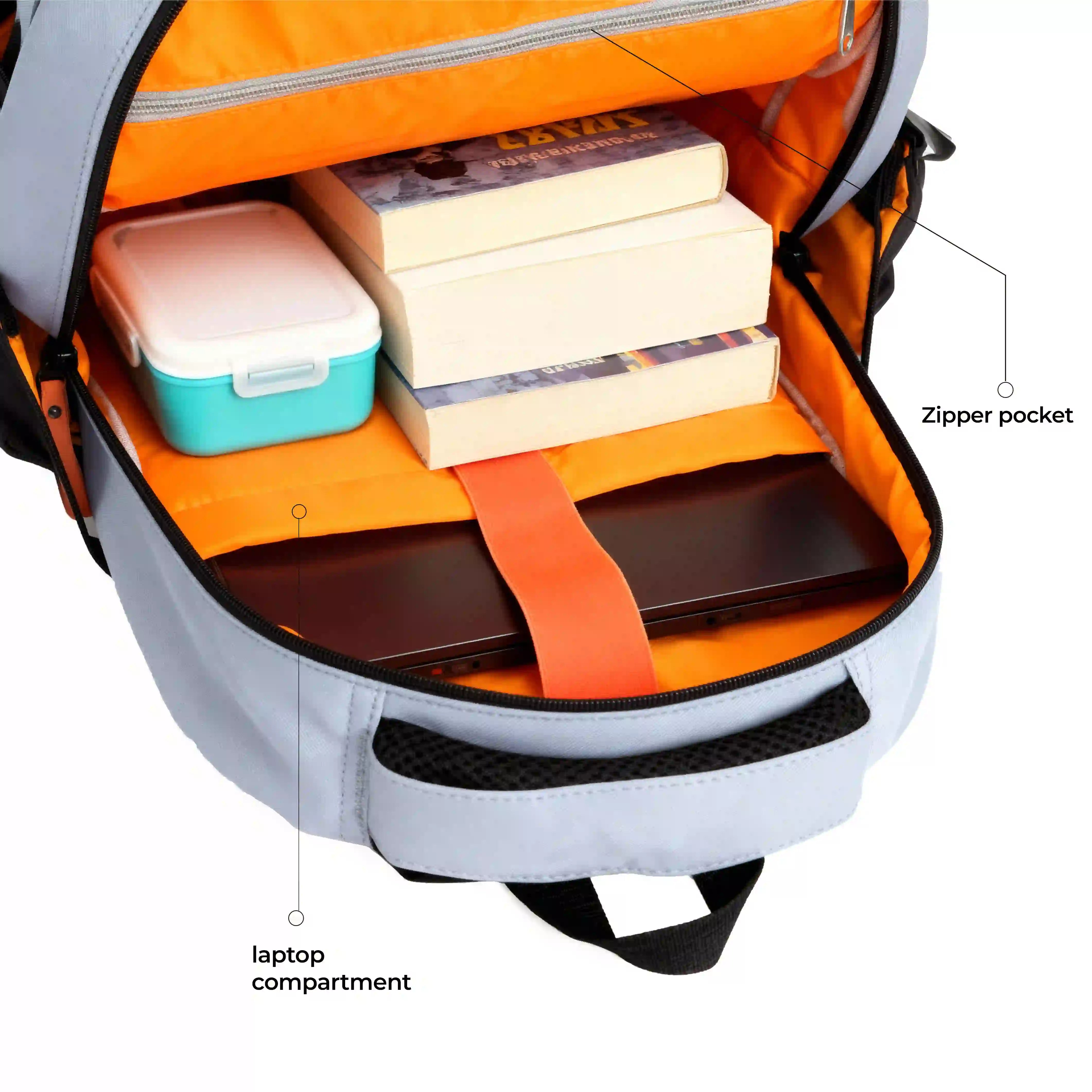 Bouje Laptop Backpack | Black-Grey