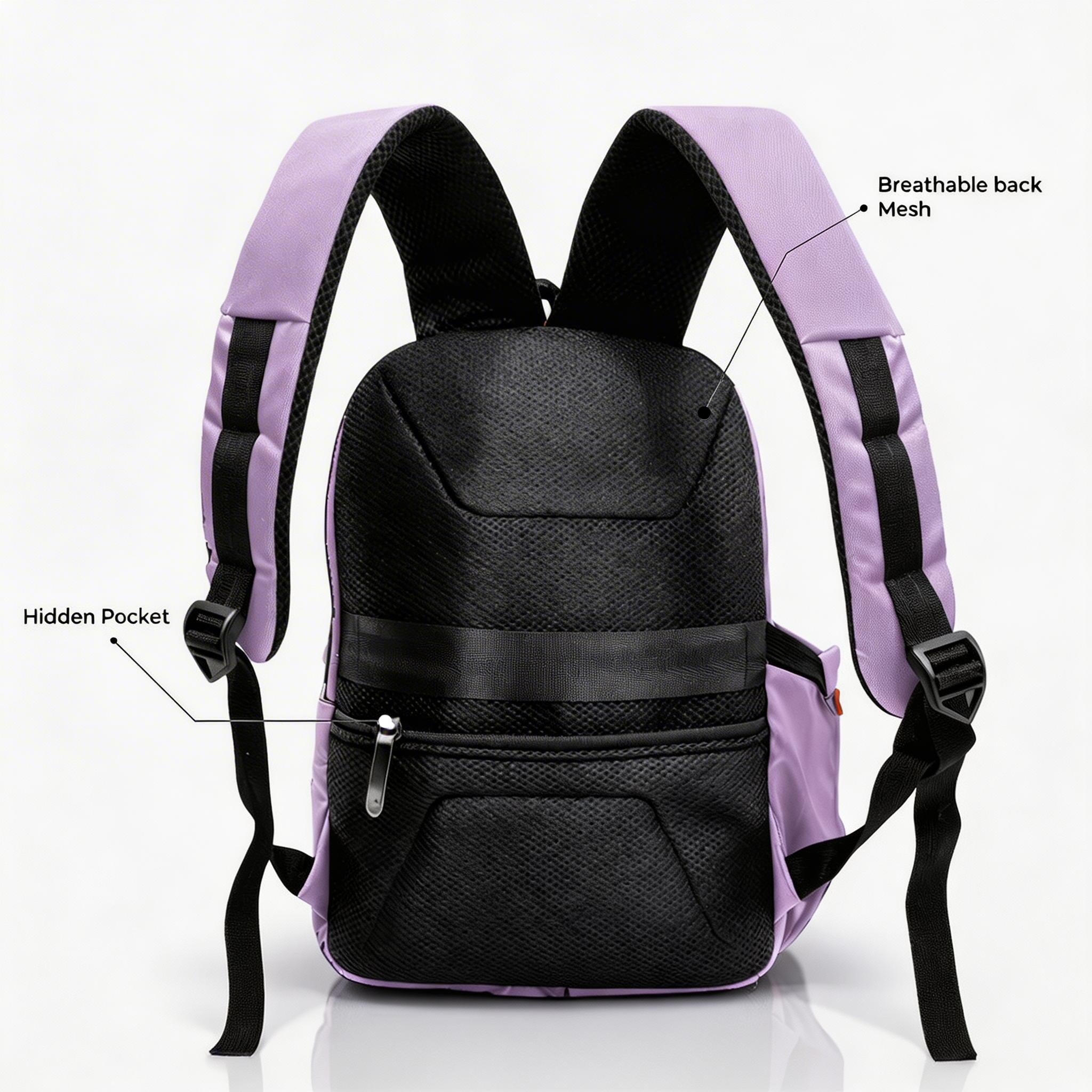 Shaggy Plus Backpack | Lavender-Black