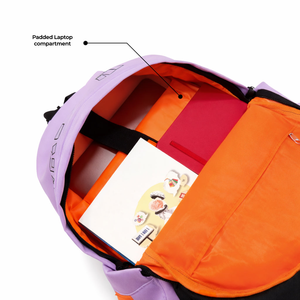 Shaggy Plus Backpack | Lavender-Black