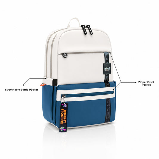 Trippy Backpack | Blue-White