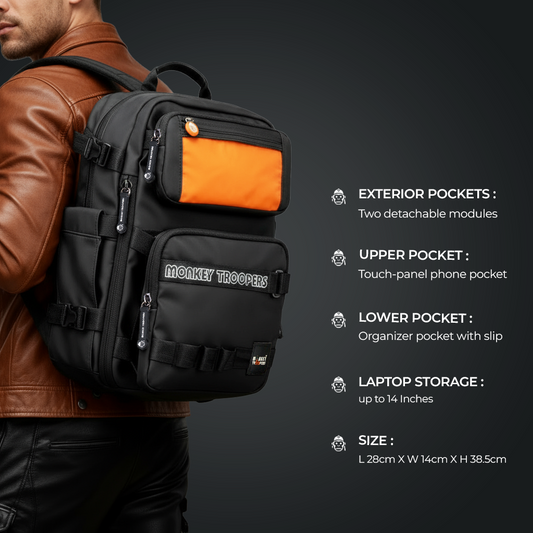 Walky Backpack | Black Camo